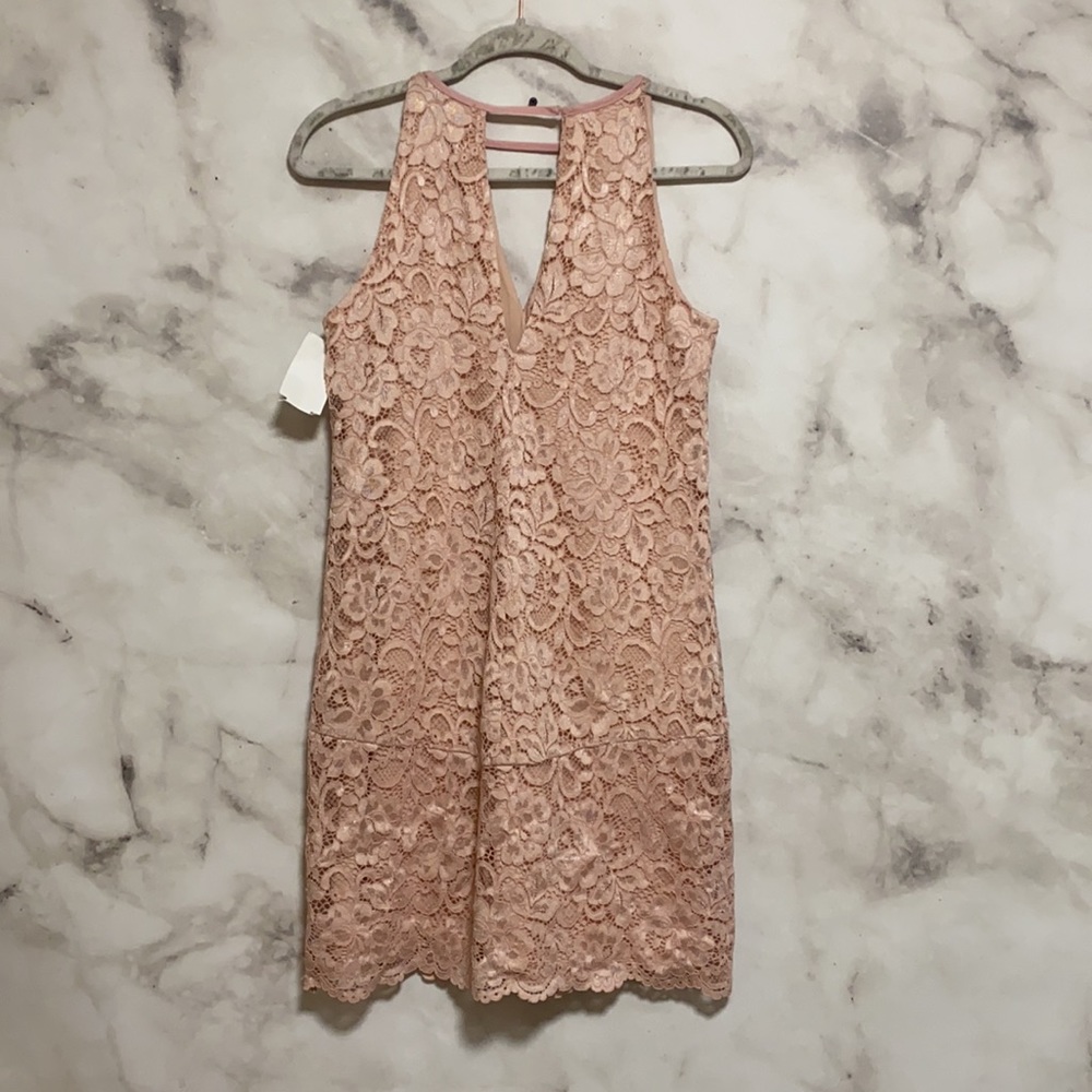 Sam Edelman Pink Open Back Laced Dress - Picture 7 of 8